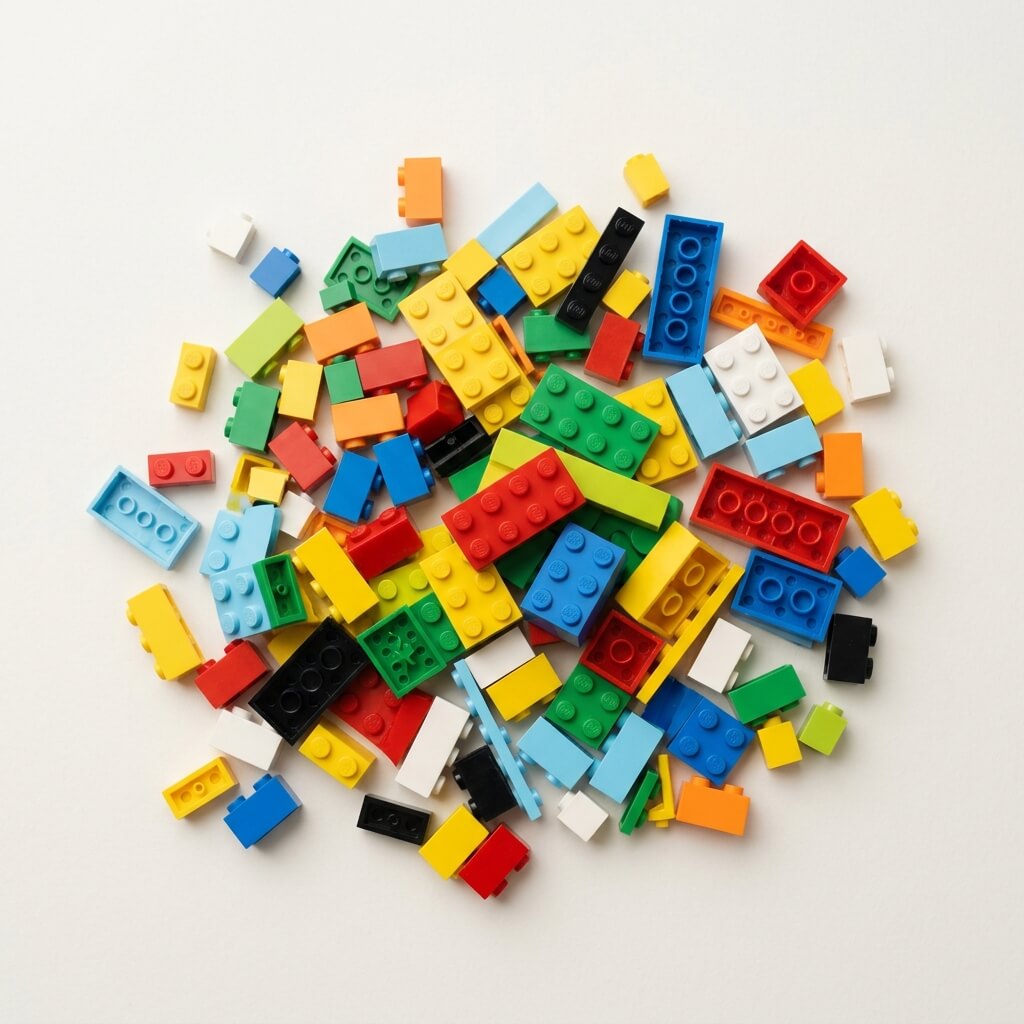 Rozsypane klocki Lego